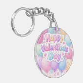 Happy Valentine’s Day Keychain | Romantic Love Key (Voorkant Links)