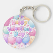 Happy Valentine’s Day Keychain | Romantic Love Key (Achterkant)