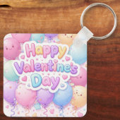 Happy Valentine’s Day Keychain | Romantic Love Key (Achterkant)