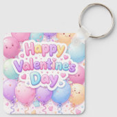 Happy Valentine’s Day Keychain | Romantic Love Key (Achterkant)