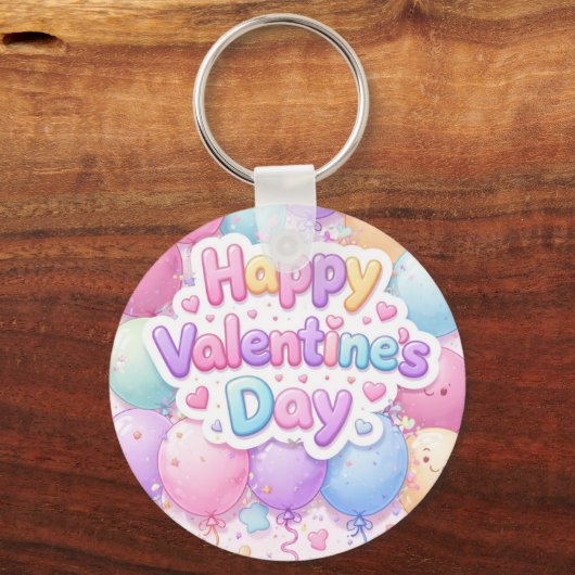 Happy Valentine’s Day Keychain | Romantic Love Key (Achterkant)