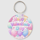 Happy Valentine’s Day Keychain | Romantic Love Key (Achterkant)
