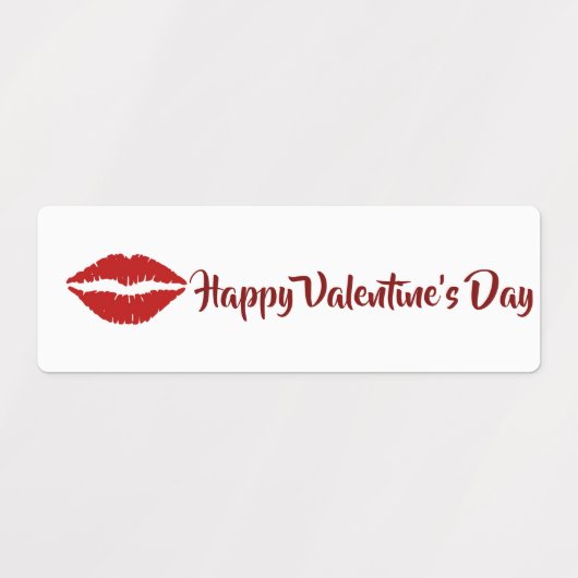 Happy Valentine’s Day Labels with Cute Icons (Design 2)