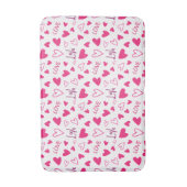 Happy Valentine’s Day Lover Present with Red Heart Badmat (Voorkant Verticaal)