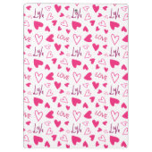 Happy Valentine’s Day Lover Present with Red Heart Klembord (Achterkant)