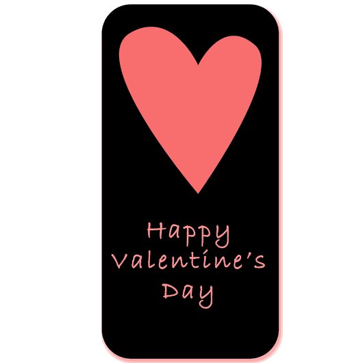 Happy Valentine’s Day Minimalist T-Shirt | Pink He