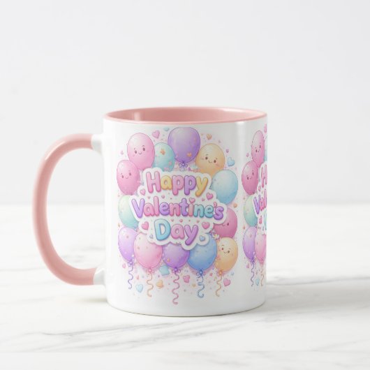 Happy Valentine’s Day Mug – Cute Love Gift Mok (Links)