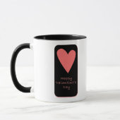 Happy Valentine’s Day Mug | Pink Heart Design Mok (Links)