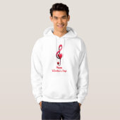 Happy Valentine’s Day Music of Love Hoodie (Voorkant volledig)