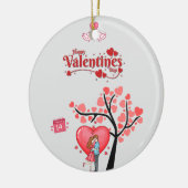 Happy Valentine’s Day – Romantic Couple  Keramisch Ornament (Links)