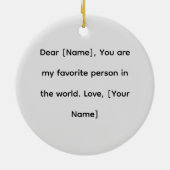 Happy Valentine’s Day – Romantic Couple  Keramisch Ornament (Achterkant)