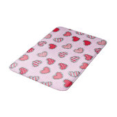 Happy Valentine’s Day Romantic Red Heart Keepsake Badmat (Gekanteld)