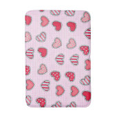 Happy Valentine’s Day Romantic Red Heart Keepsake Badmat (Voorkant Verticaal)