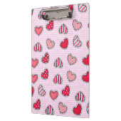 Happy Valentine’s Day Romantic Red Heart Keepsake Klembord (Links)