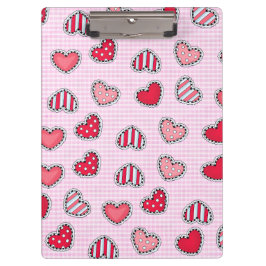 Happy Valentine’s Day Romantic Red Heart Keepsake Klembord