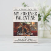 Happy Valentine’s Day Romantic Wall Art  Bedankkaart (Staand voorkant)