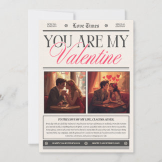 Happy Valentine’s Day Romantic Wall Art  Kaart