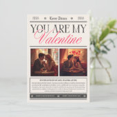 Happy Valentine’s Day Romantic Wall Art  Kaart (Staand voorkant)