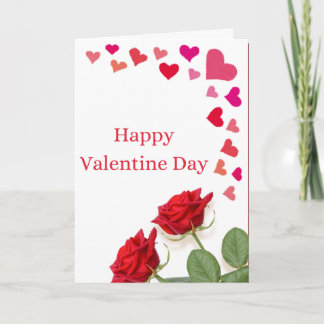 Happy Valentine’s Day Rose Greeting Card Kaart