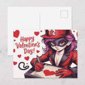 Happy Valentine’s Day Super-Héros -2 Briefkaart