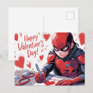 Happy Valentine’s Day Super-Héros -3 Briefkaart