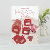 Happy Valentine’s Day – Tickets & Puppy on Bicycle Kaart (Staand voorkant)
