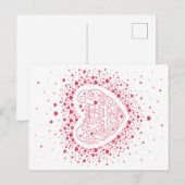 HAPPY VALENTINE"S DAY / Valentine's Day Postcard Feestdagenkaart (Voorkant / Achterkant)