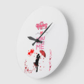 Happy Valentine’s Day – You and Me Romantic Love Grote Klok (Hoek)