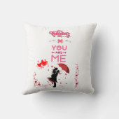 Happy Valentine’s Day – You and Me Romantic Love Kussen (Achterkant)
