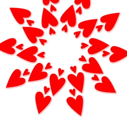 Happy Valentine’s Star Hearts Round Sticker