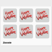 Happy Valentine Stickers for Cards & Gifts (Vel)