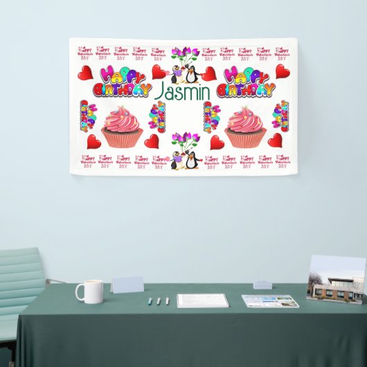 Happy Valentine Vinal Banner, Happy Birthday Banne Spandoek (Beurs)