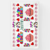 Happy Valentine Vinal Banner, Happy Birthday Banne Spandoek (Verticaal)