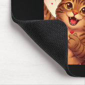 Happy Valentines 2026 Cute Cat Capybara Party Art Muismat (Hoek)