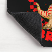 Happy Valentine's Bruh Funny Dinosaur Valentine Me Muismat (Hoek)