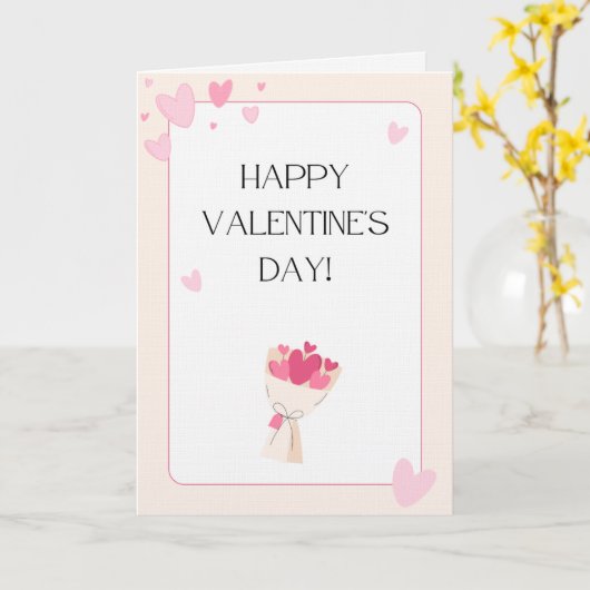 Happy Valentines card Kaart (Gele Bloem)