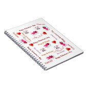 Happy Valentine's Couple Hearts Spiral Notebook  Notitieboek (Rechterzijde)
