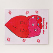 HAPPY VALENTINES DAAG MET LIEFDE LEGPUZZEL (Horizontaal)