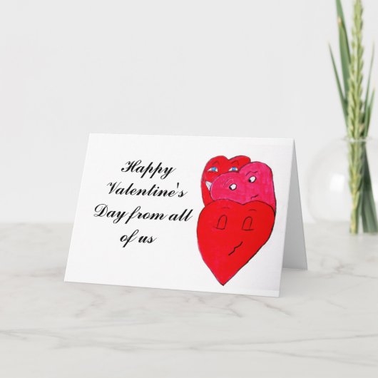 HAPPY VALENTINES DAAG VAN ONS ALLEMAAL KAART (Voorkant)