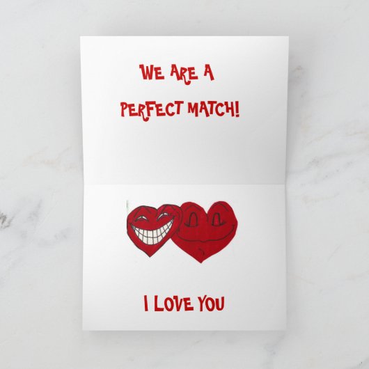 HAPPY VALENTINES DAG kaart (Binnen)