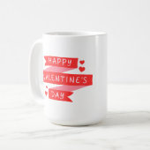 Happy Valentines dag Koffiemok (Voorkant links)