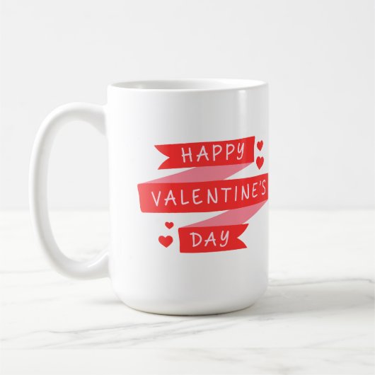 Happy Valentines dag Koffiemok (Links)