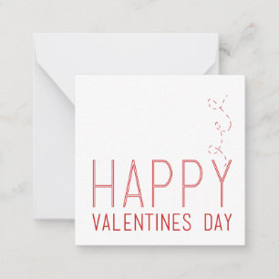 Happy Valentines dag Notitiekaartje