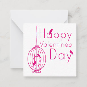 Happy Valentines dag Notitiekaartje