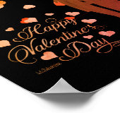 HAPPY VALENTINE'S DAG romantische Valentijnsdag Poster (Hoek)