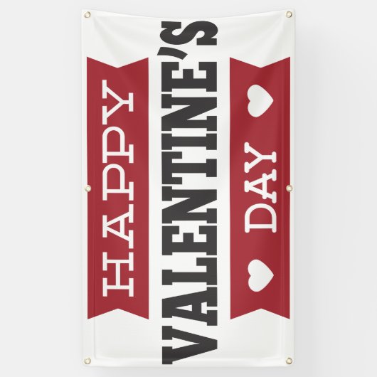 Happy Valentines dag Spandoek (Verticaal)
