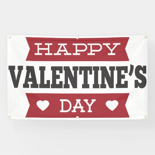 Happy Valentines dag Spandoek (Horizontaal)