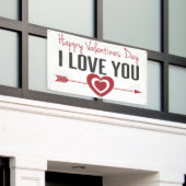 Happy Valentines dag Spandoek (Buitenkant Gebouw)