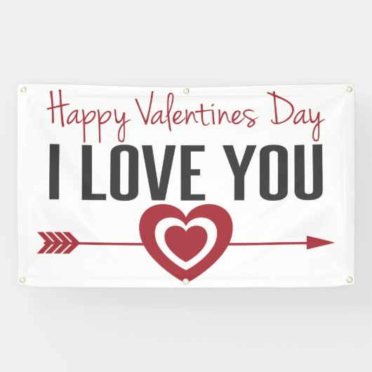 Happy Valentines dag Spandoek (Horizontaal)