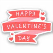 Happy Valentines dag Sticker (Voorkant)